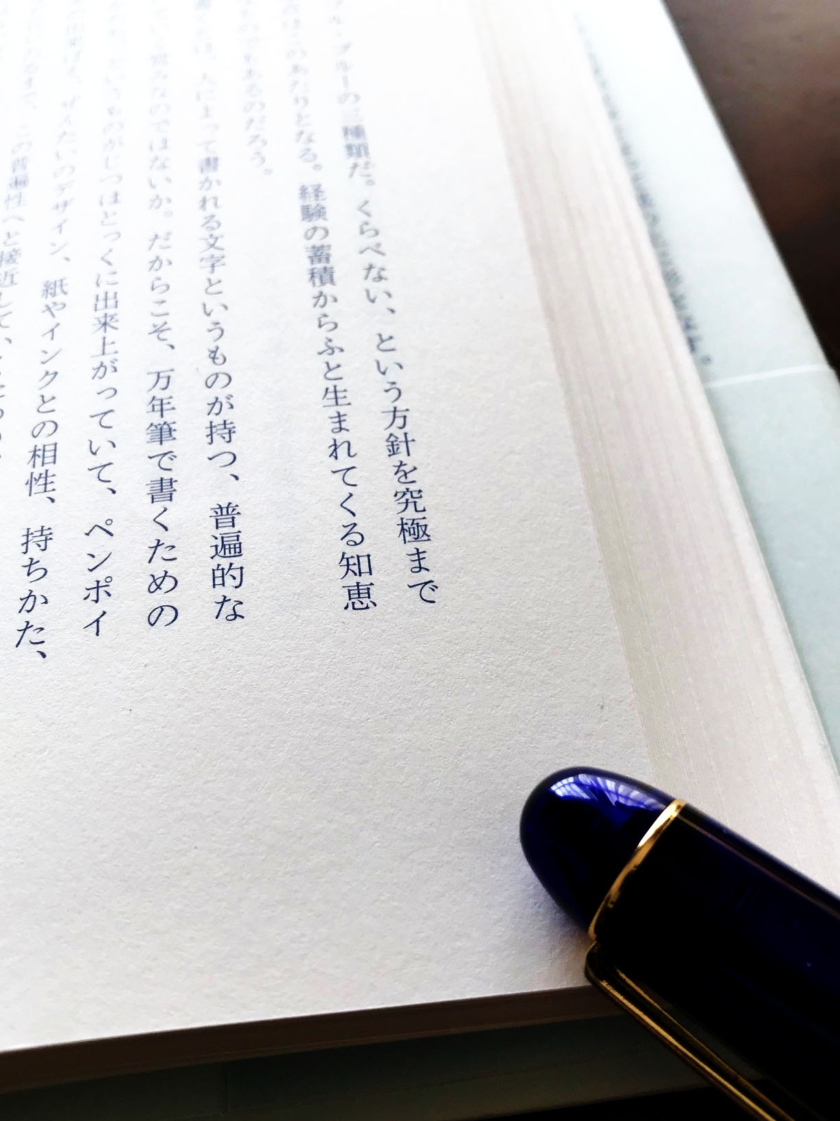 ユンヌピエールアンプリュスのデザイナー岡田訓明がおすすめする万年筆インク紙という本と万年筆の写真