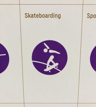 2020年オリンピックから新種目のスケートボードがあります。