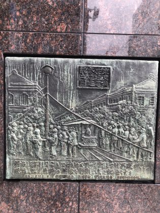 明治15年当時の銀座の風景。