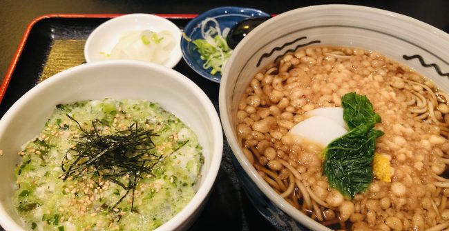 ビジネスランチの楽しみ～居酒屋店のお蕎麦～