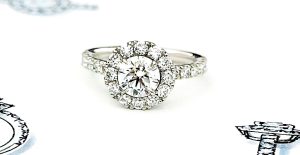 お母様のダイヤモンドを使って