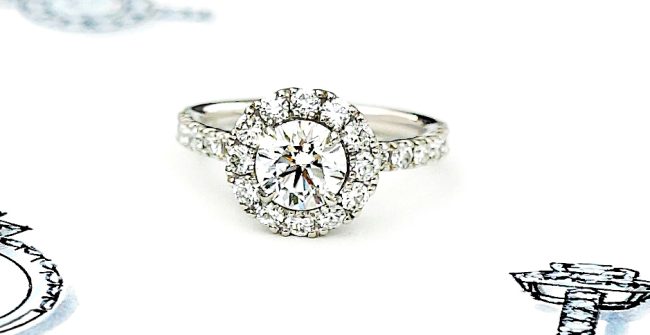 お母様のダイヤモンドを使って